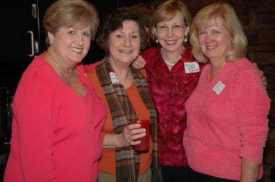 Looks like these ladies are cooking up a scheme to have one of the guys climb up on the water tower tonight and paint "Class of '65 Rules!"