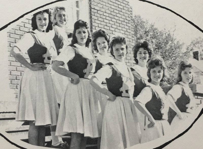 1961 Football Cheerleaders