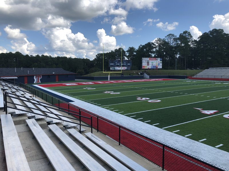 The new turf at Booster Stadium, 2019.